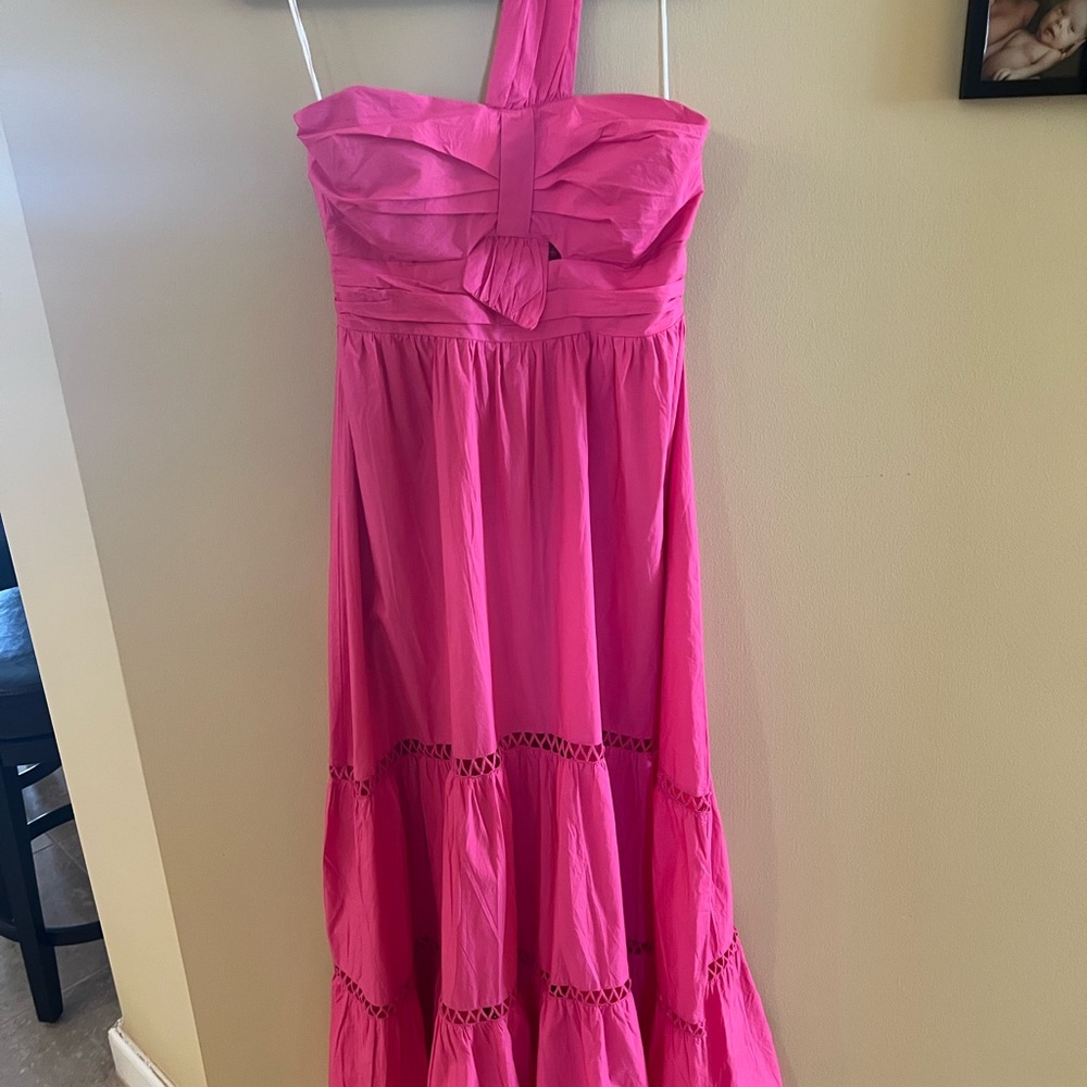 NWOT.  Barbie Pink Long Fun Gorgeous Dress. Size XL.